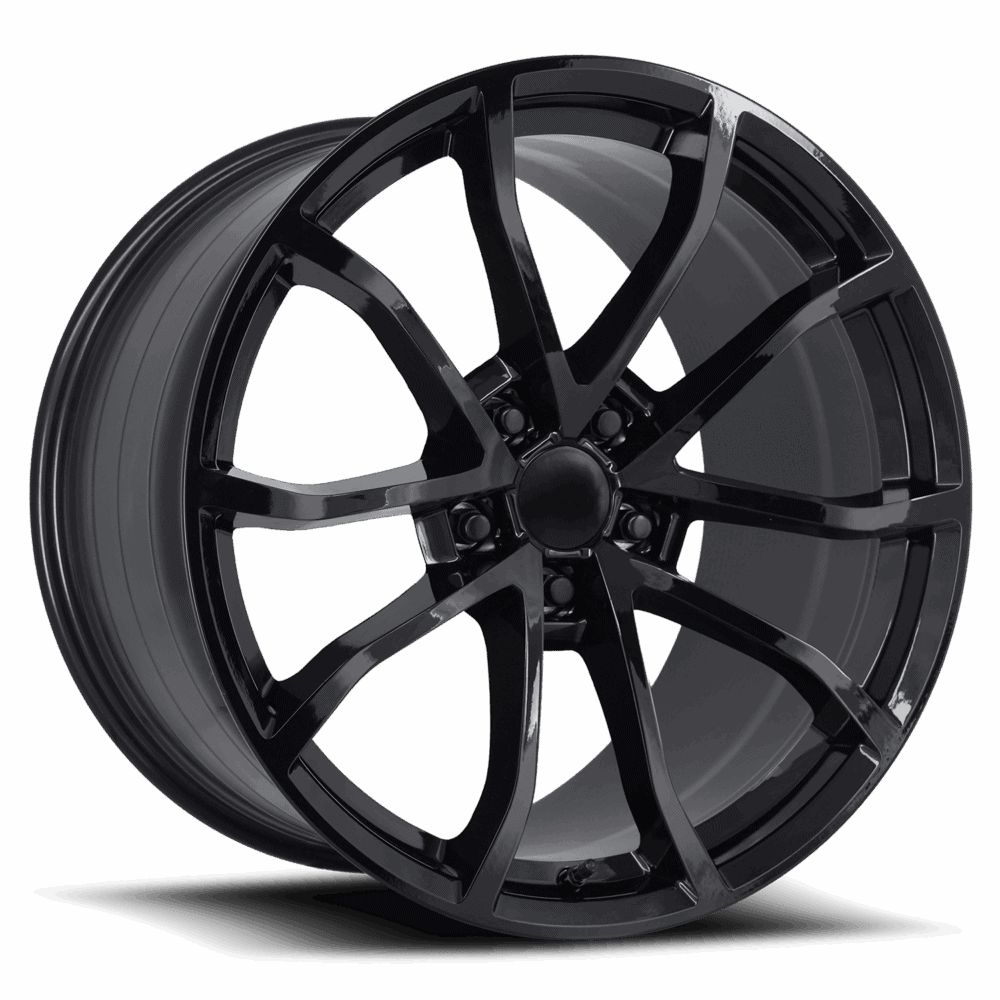FR 25F - C6 CUP CORVETTE REPLICA WHEELS - GLOSS BLACK